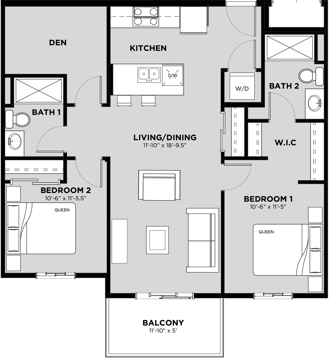 Suite 206 Floorplan