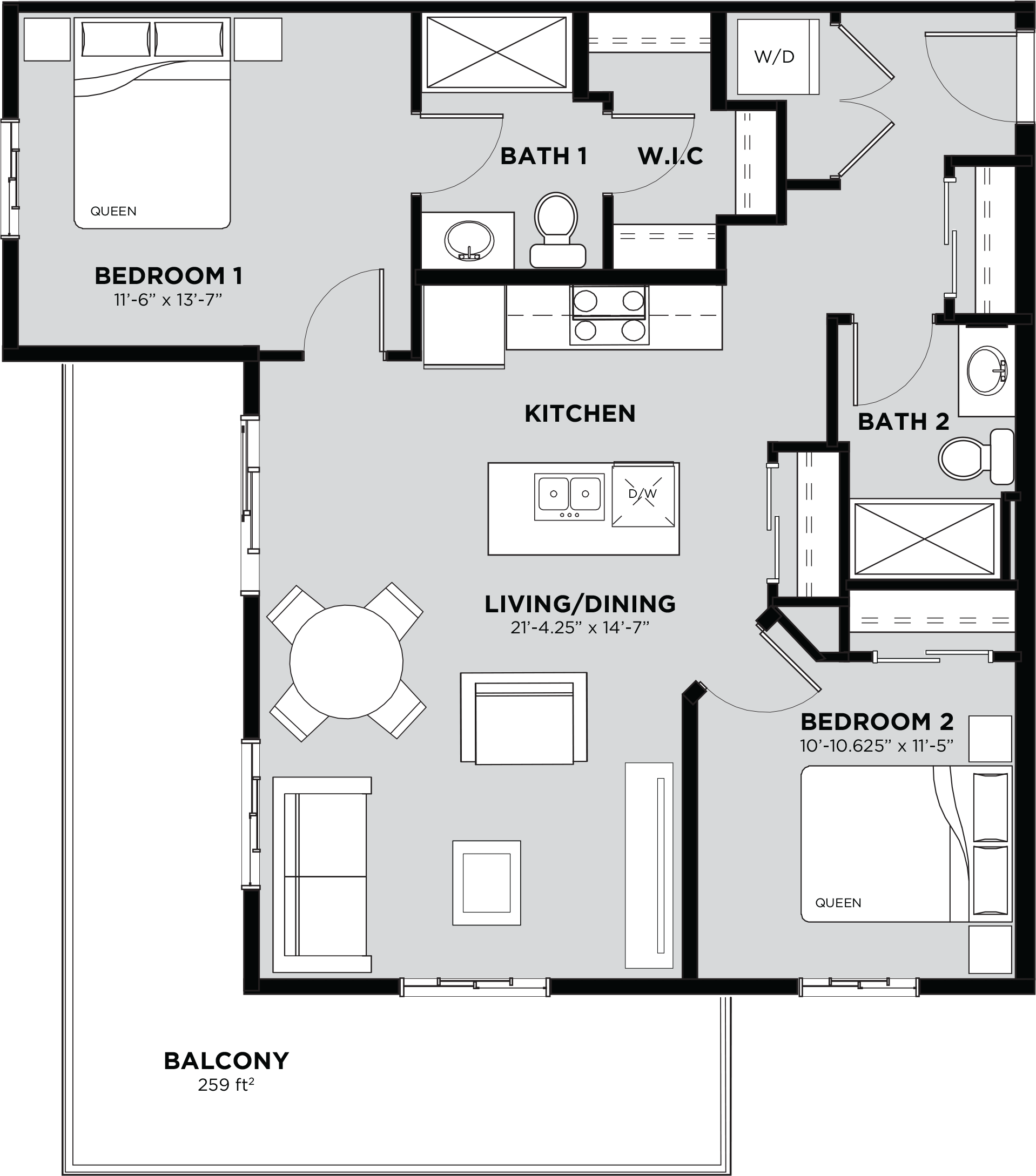 Suite 104 Floorplan